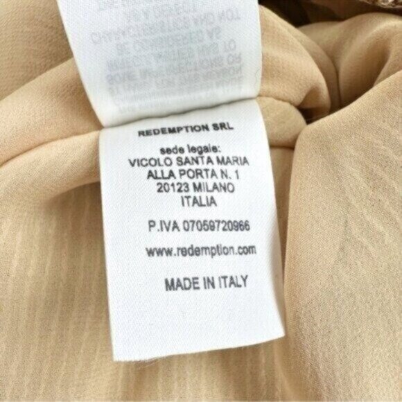 Redemption Runway Gold Sequin Draped Floral Turtleneck Mini Dress Size L - Picture 15 of 16